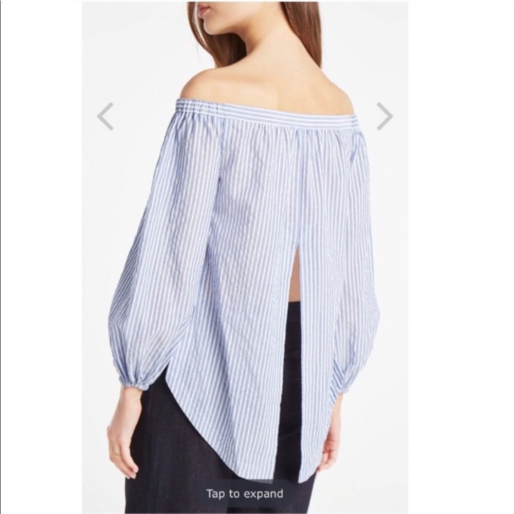 NWOT BCBGMAXAZRIA “ELLSIE” OFF THE SHOULDER TOP - Picture 4 of 4